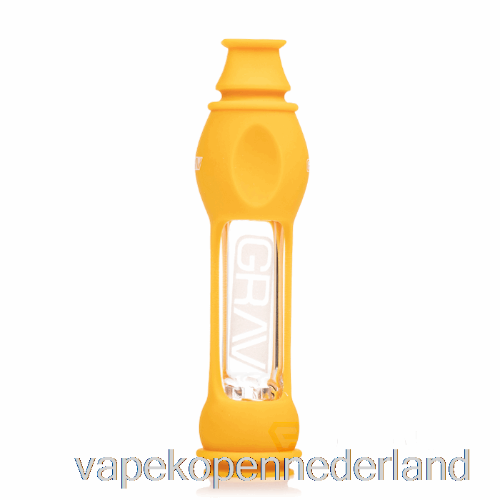 Elektronische Sigaret Vape Grav Octo-taster Met Siliconen Huid Mosterdgeel